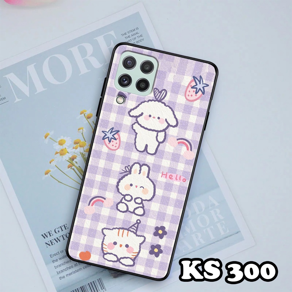 Ốp lưng Samsung M32 4G - Samsung M33 - Ốp in hình Gấu&amp;Thỏ siêu xinh - Lưng nhám viền TPU chống trầy xước