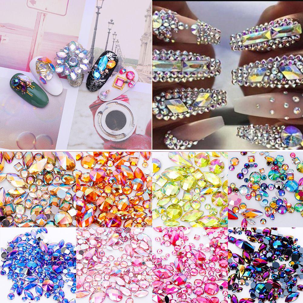 Miếng Dán Mặt Phẳng Trang Trí Móng Nghệ Thuật DIY|Găng Tay Trong Suốt Không Nóng Cố Định