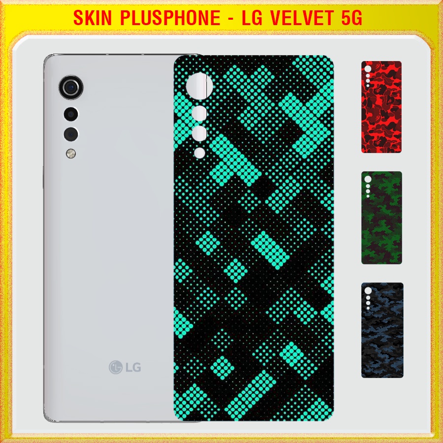 Dán Skin cho điện thoại LG Velvet 5G màu matrix camo