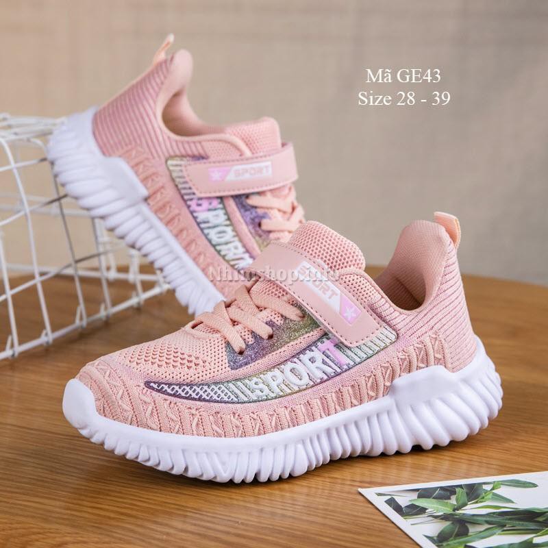Giày bé gái 4 - 13 tuổi phong cách Hàn Quốc siêu nhẹ GE43