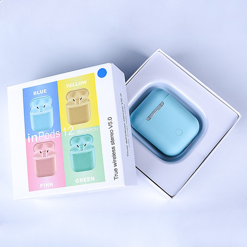 Tai nghe Bluetooth Inpods 12 chống nước, cảm biến vân tay - Bluetooth earphones I12 5.0 | BigBuy360 - bigbuy360.vn