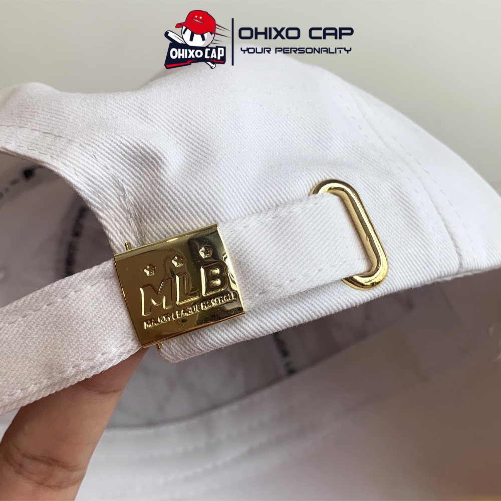 Mũ lưỡi trai NY nữ nón MLB xuất dư thêu logo nổi khóa vàng OHIXO LT26