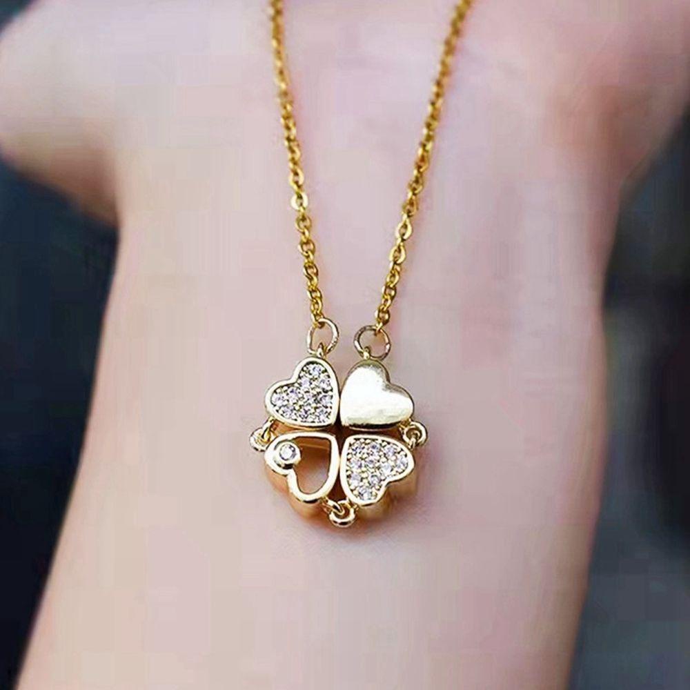 MOCHO Dây Chuyền Mặt Trái Tim Đính Đá Thời Trang Cho Nữ