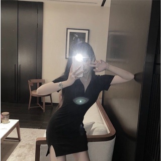 ĐẦM BODY CỔ POLO LEN GÂN