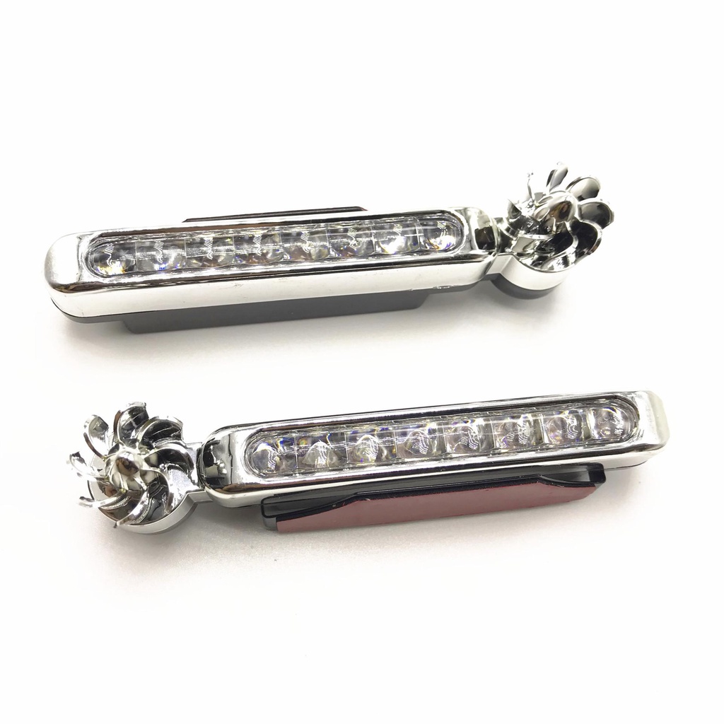 Bộ Đèn Led xe hơi 8 bóng sử dụng năng lượng gió trang trí xe ô tô, xe máy