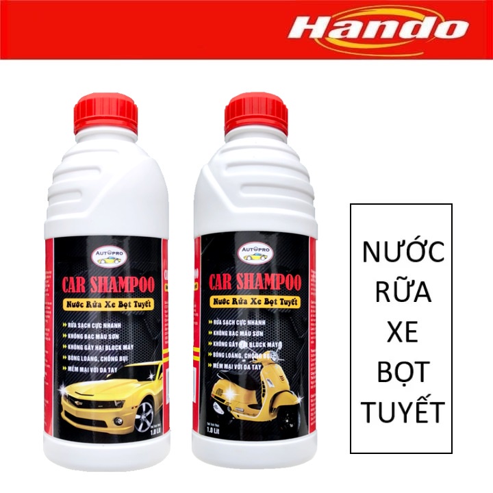 Nước rửa xe bọt tuyết Car Shampoo AutoPro Hando 1L