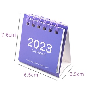 Lịch Để Bàn Mini Màu Sắc Đơn Giản