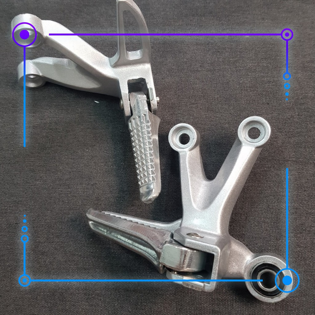 GÁC CHÂN SAU RAIDER GẮN CHO NHIỀU LOẠI XE MÁY KHÁC NHAU SẮC NÉT TỪNG CHI TIẾT TỪNG CHI TIẾT