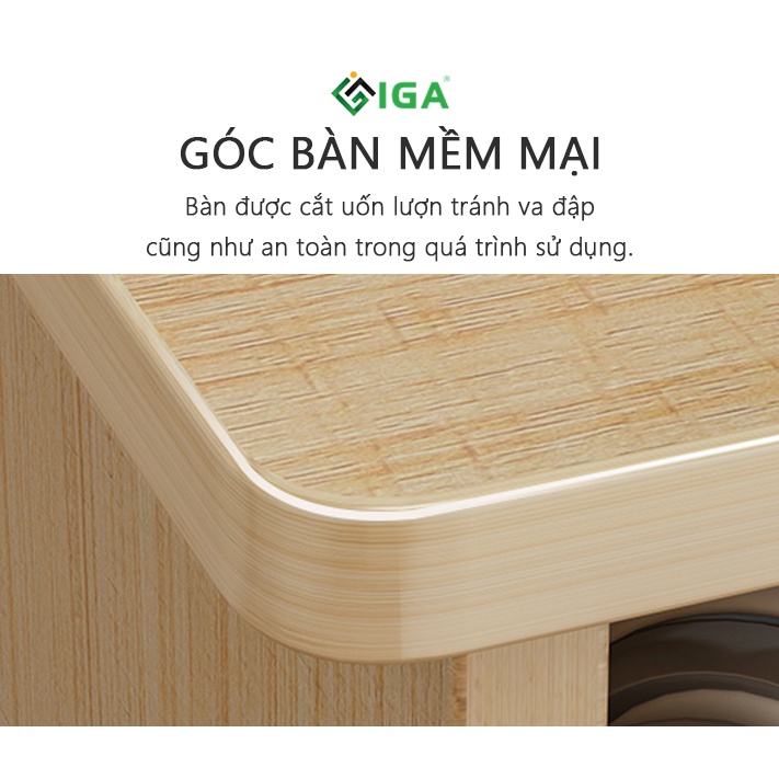 Bàn làm việc IGA thông minh có ngăn để đồ thương hiệu IGA - GP179