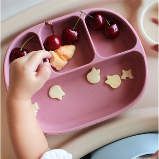 KHAY ĂN DẶM CÓ ĐẾ HÍT CHỐNG ĐỔ AN TOÀN CHO BÉ CO&BI - CHẤT LIỆU 100% SILICONE CAO CẤP