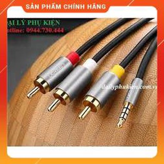 DÂY LOA 3.5MM SANG 3 ĐẦU RCA UGREEN 20895