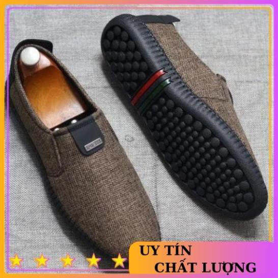 Giày lười nam vải cao cấp 3 màu sang trọng,trẻ trung | BigBuy360 - bigbuy360.vn