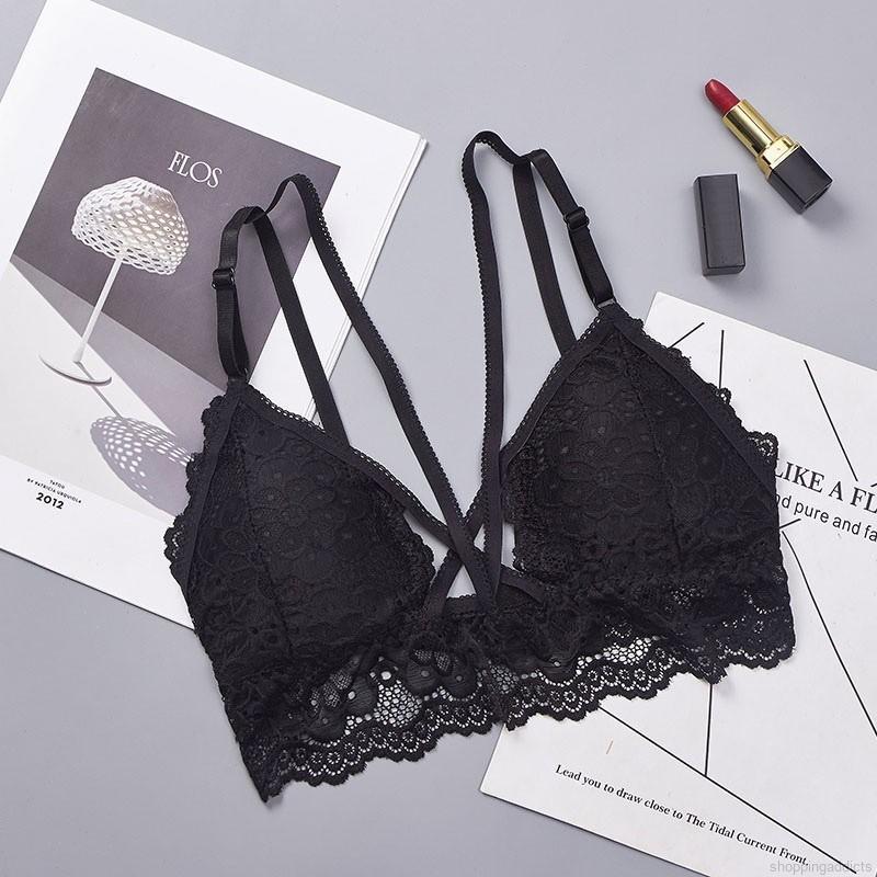Áo ngực Bralette nữ 2 dây phối ren