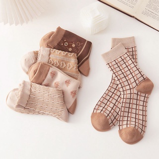 Set 3-6 đôi vớ họa tiết hoạt hình phong cách Hàn quốc