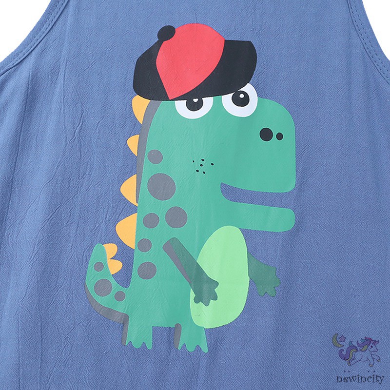 Bộ áo liền thân một mảnh họa tiết hoạt hình thời trang mùa hè dành cho bé trai