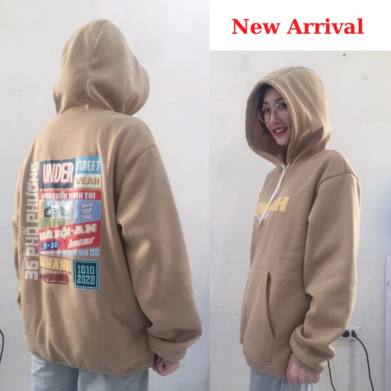 Áo hoodie nỉ under hà nội áo sweater Nam Nữ Unisex In Hình Local Brand Streetwear Oversize Form Rộng