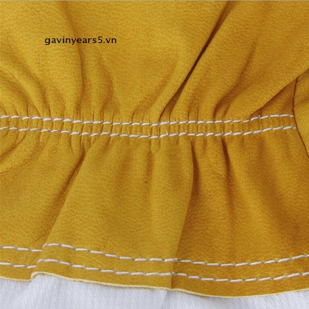 Cặp Găng Tay Da Dê Bảo Vệ Nuôi Ong Chuyên Dụng