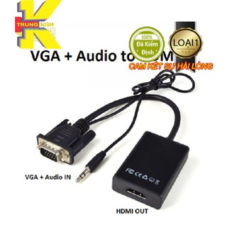 CÁP CHUYỂN ĐỔI VGA SANG HDMI CÓ AUDIO