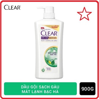 Dầu gội Clear 900g bạc Hà