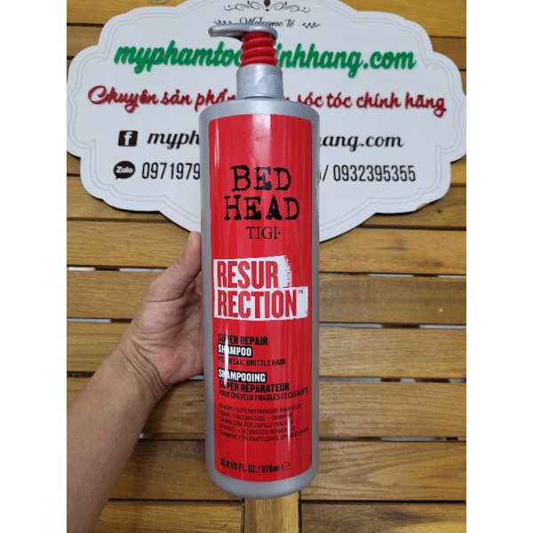 [MẪU MỚI NHẤT] (CHÍNH HÃNG CÔNG TY) DẦU GỘI VÀ XẢ PHỤC HỒI TIGI RESURRECTION LEVEL 3 400ml -  970ML