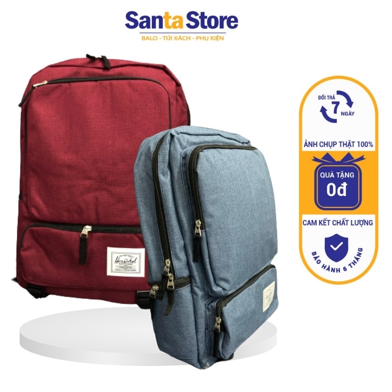 Balo laptop nam nữ chống nước HC705 SANTA STORE thời trang Hàn Quốc cao cấp Unisex đi học, đi làm, có ngăn chống sốc