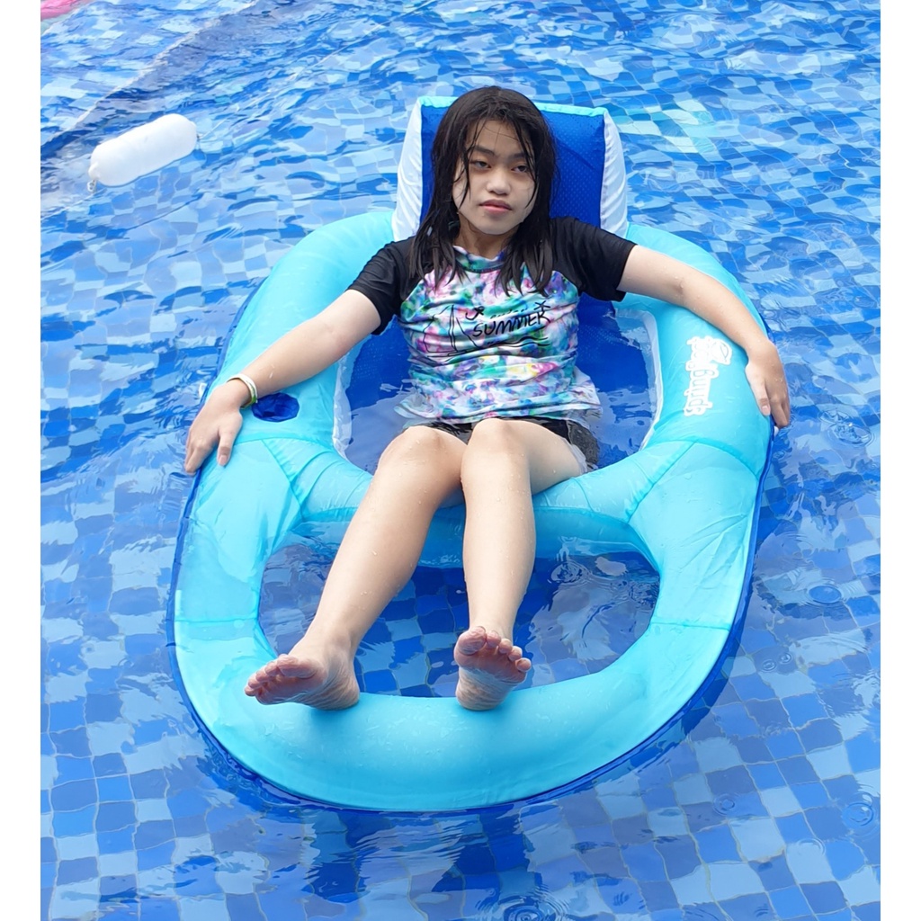 Phao hồ bơi SwimWays Spring Float gấp gọn hàng Spin Master Canada