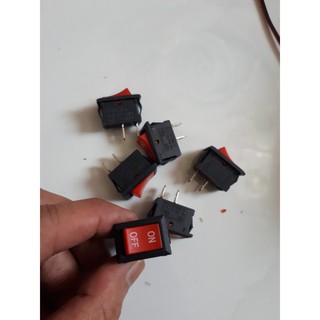 Công tắc bập bênh 2 chân (21x15mm 250V 6A)