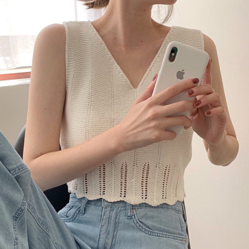 Áo Len Không Tay Thời Trang Cho Nữ
