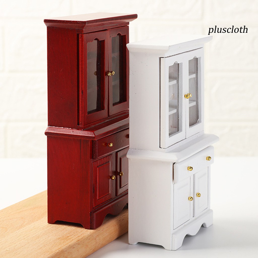 Mô Hình Kệ Sách Bằng Gỗ Trang Trí Nhà Búp Bê Tỉ Lệ 1: 12