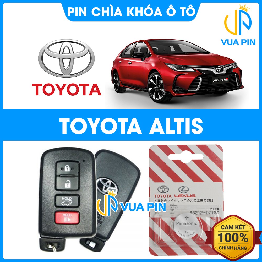 Pin chìa khóa ô tô Toyota Altis chính hãng TOYOTA - Pin chính hãng