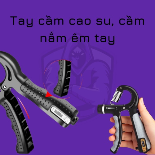 [HÀNG XỊN] Kìm Bóp Tay, Kìm Tập Cơ Tay, Dụng Cụ Tập Gym Tại Nhà Điều Chỉnh Lực Có Đếm 5-60kg