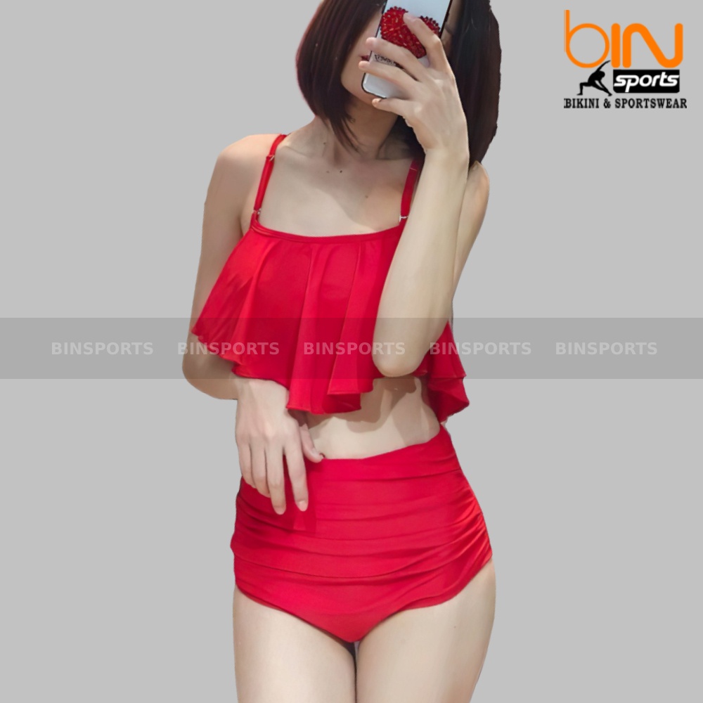 Bikini Bộ Bơi Nữ Quần Váy Hai Mảnh Freesize Bin Sports BHV129