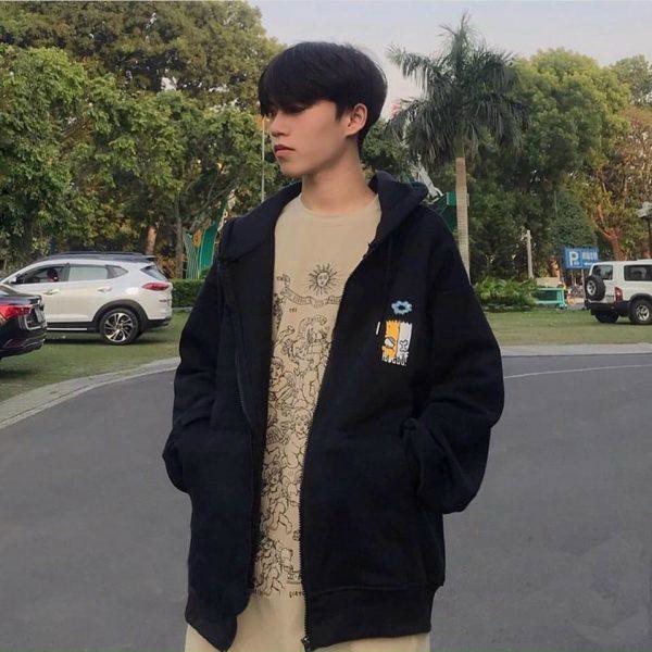 Áo khoác nỉ hoodie trơn Unisex - Thun tay dài form rộng có mũ dáng suông basic ulzzang nam nữ HOT KN5