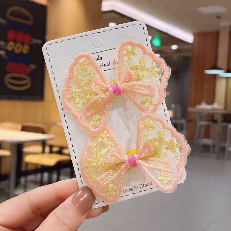 Kẹp tóc mặt nơ xinh xắn phong cách Hàn Quốc cho bé gái