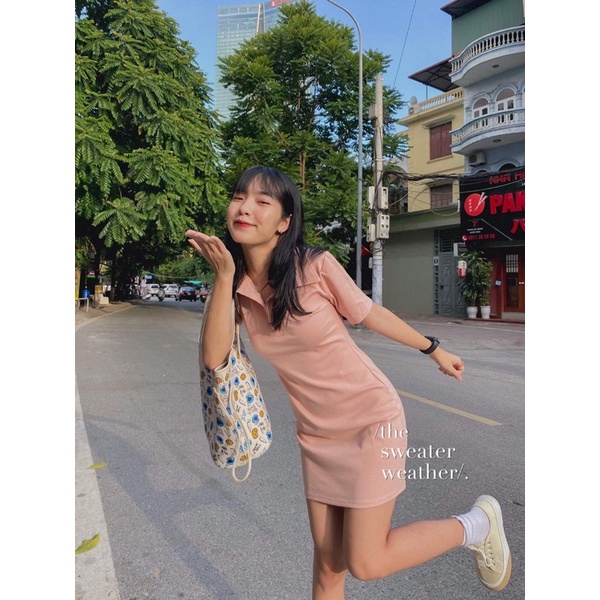 Váy thun ôm polo chất zip đẹp ( Ảnh thật ) | BigBuy360 - bigbuy360.vn