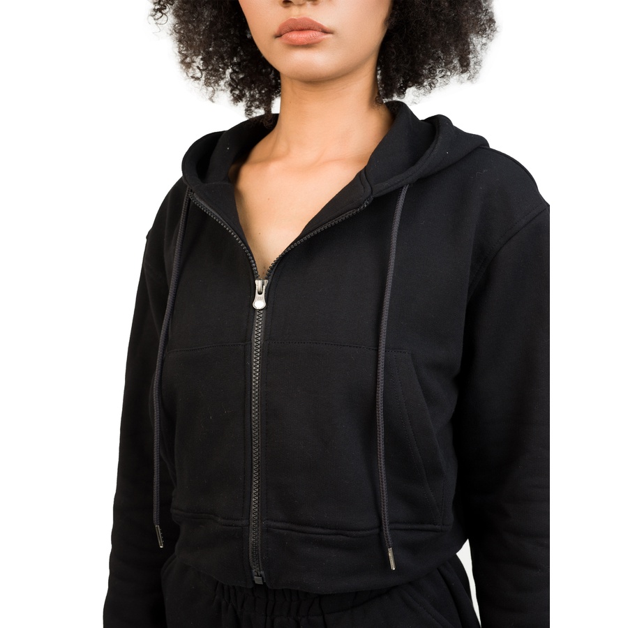 Là min - Áo Khoác Terry Cropped Jacket