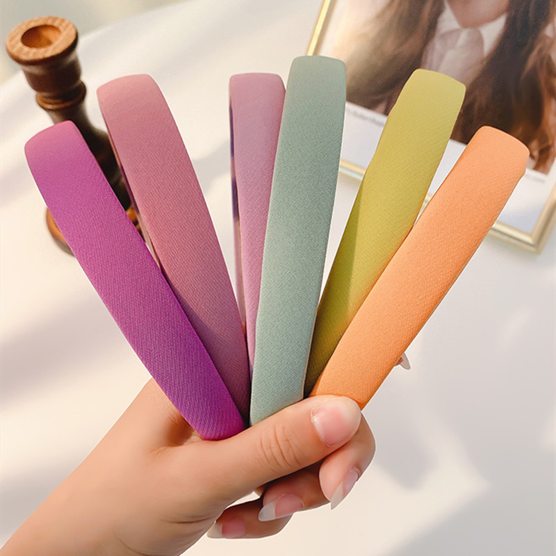 Băng đô cài tóc màu trơn phong cách retro thời trang dành cho nữ