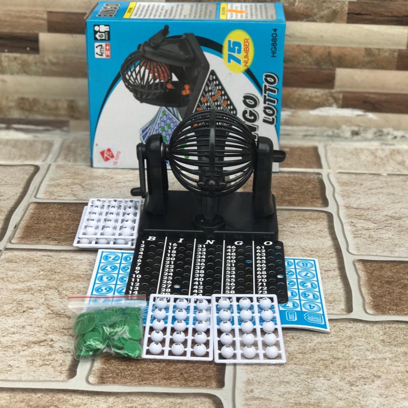 Hộp lồng quay Bingo lô tô 75 số- 90 số