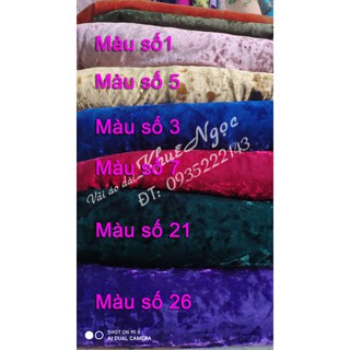 Vải áo dài nhung watt