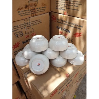Combo 10 chén sứ trắng