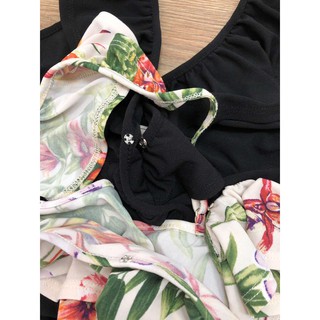 Jumpsuit dây viền bèo BCBG Kami