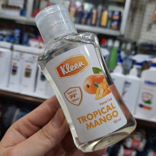 Gel rửa tay khô Kleen hương xoài chai 90ml
