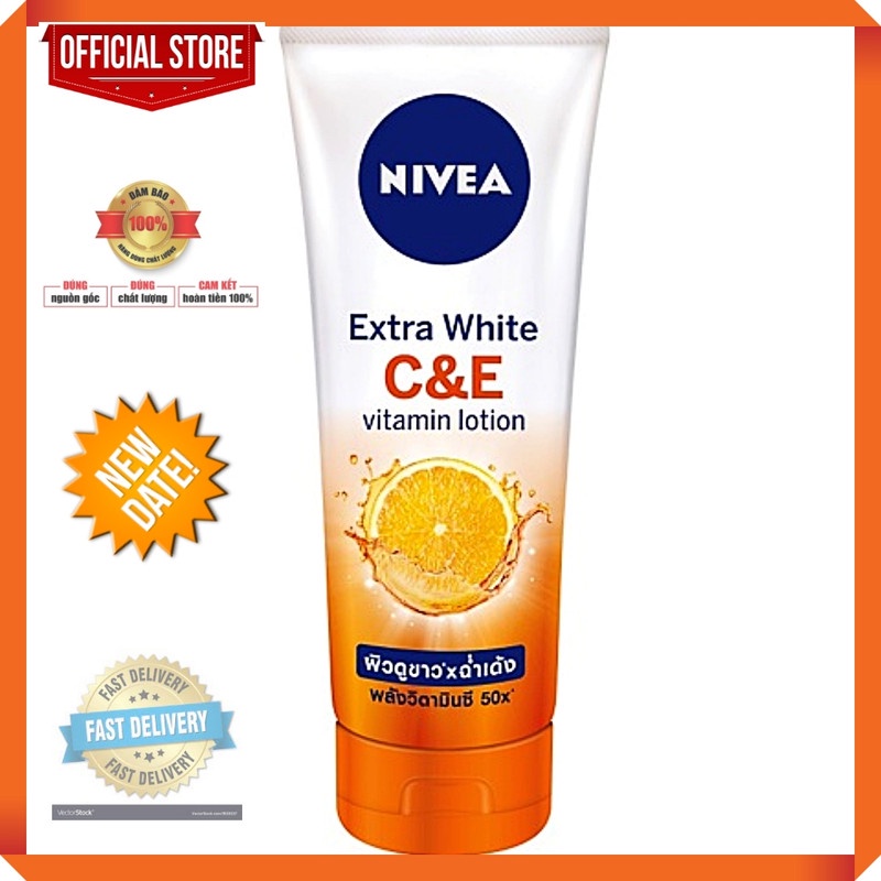 Sữa Dưỡng Thể Nivea Extra White Dưỡng Trắng Vitamin C&E chăm sóc da, da đẹp, sắc đẹp 180Ml