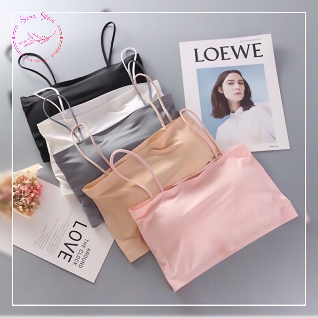 [Quà tặng là gói xả vải bạn nhé] Áo bra quây sisterhood hai dây đúc su chất thun lạnh, Áo Bralette Tập Gym Yoga | BigBuy360 - bigbuy360.vn