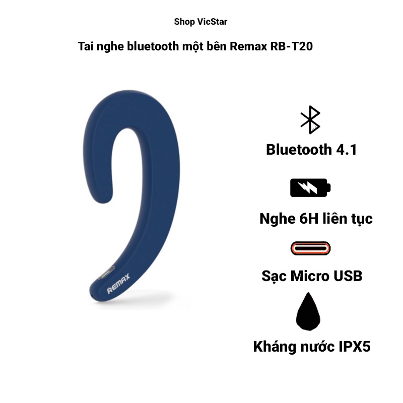 Tai nghe bluetooth một bên Remax RB-T20