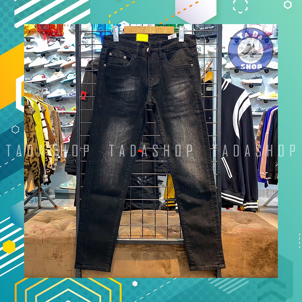 Quần jeans xuông ống côn xước Quảng Châu chuẩn đẹp loại 1 full tag mác [Ảnh thật]