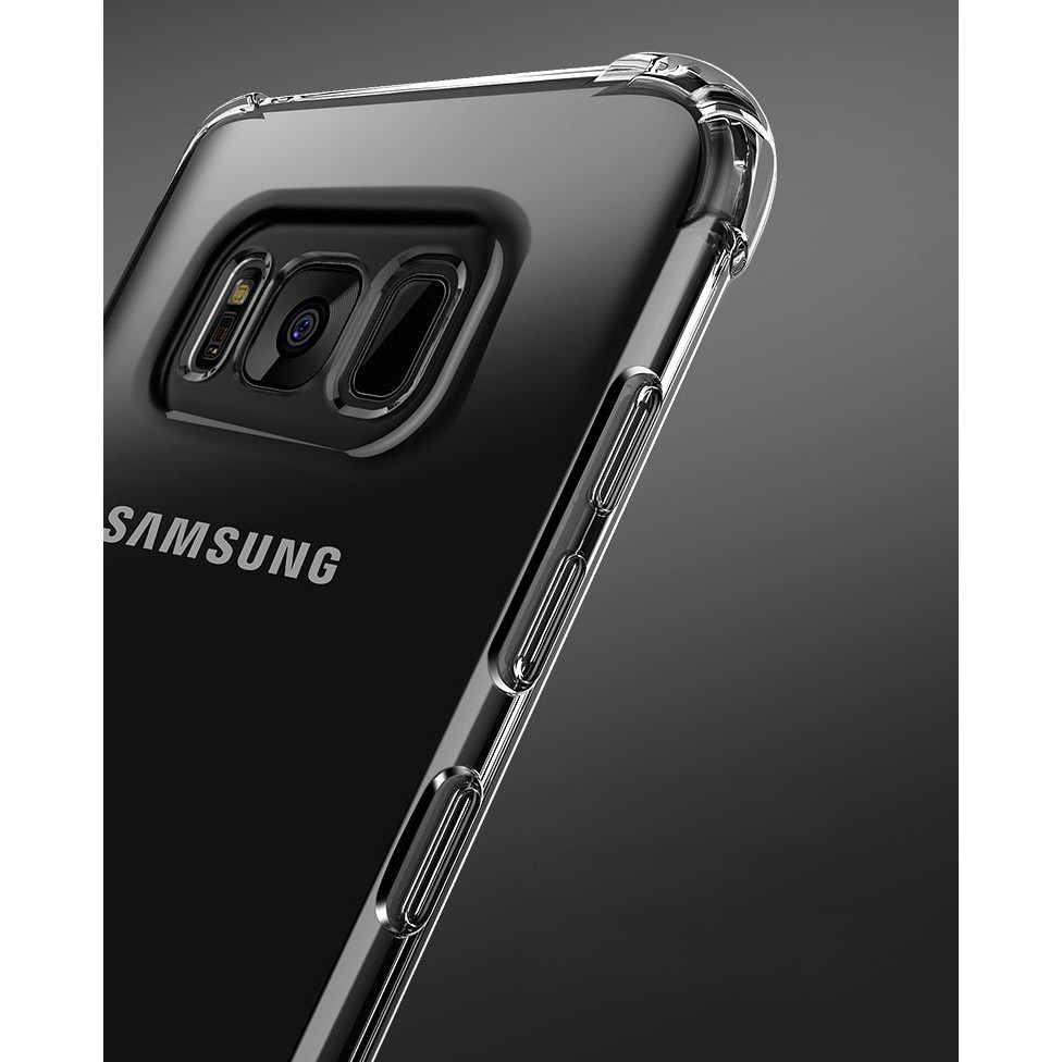 Ốp điện thoại silicon trong suốt chống sốc cho Samsung Galaxy S9 S8 S7 Edge Plus