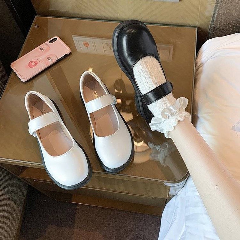 Giày Lolita Nữ Phong Cách Vintage Đơn Giản Chất Liệu Da Cao Cấp GIá Rẻ LLT13-ZOEE