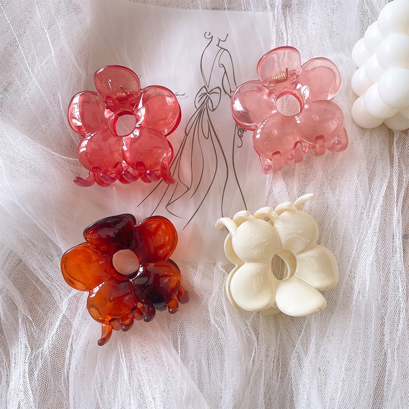 Kẹp tóc bông hoa bóng màu sắc ngọt ngào | Hubeshop