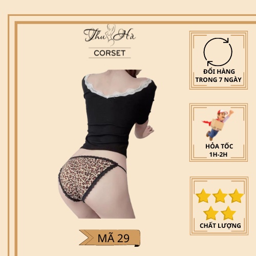 Quần lót dây hông hoạ tiết da báo sexy, gợi cảm THUN LẠNH mềm mại CAO CẤP | BigBuy360 - bigbuy360.vn